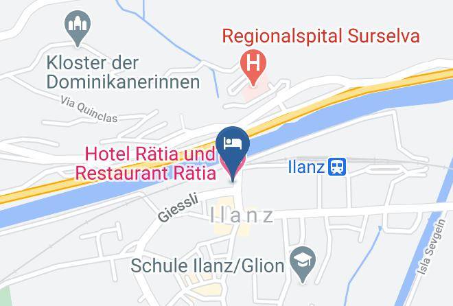 Surselva - Hotel Ratia Und Restaurant Ratia Maps