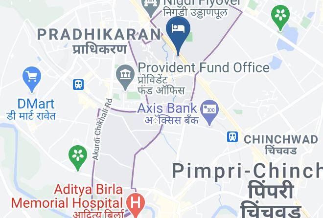 Chinchwad - Hotel Ratnalok Akurdi Maps