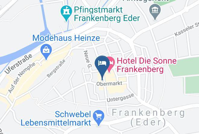 Waldeck Frankenberg - Hotel Rats Schanke Maps