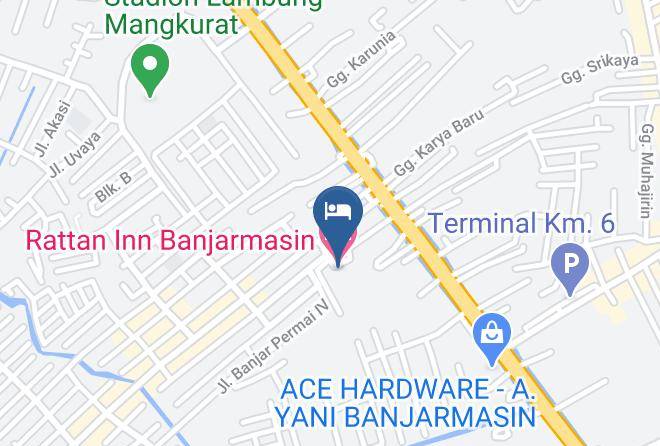 Rattan Inn Banjarmasin Map