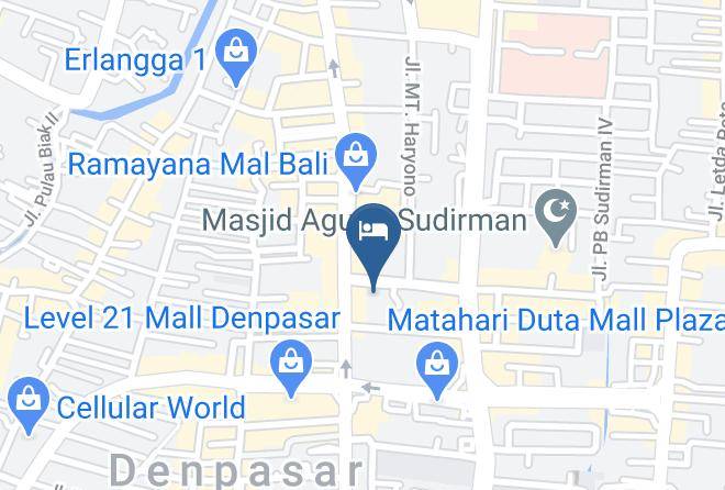 Denpasar - Hotel Ratu Ex Queen Hotel Maps