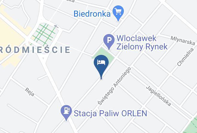 Wloclawek - Hotel Ratuszowy Maps