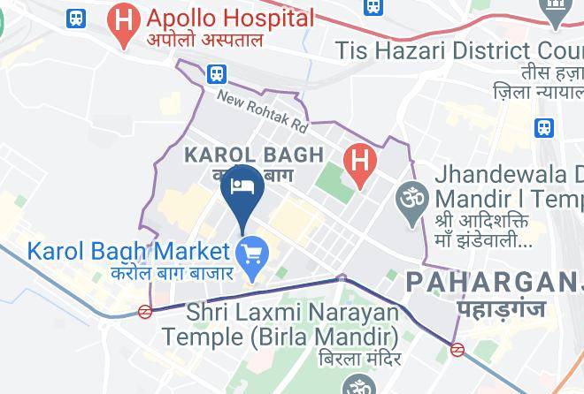 Karol Bagh - Hotel Krishna Palace Maps