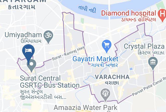 Surat - Hotel Rb Residency Maps