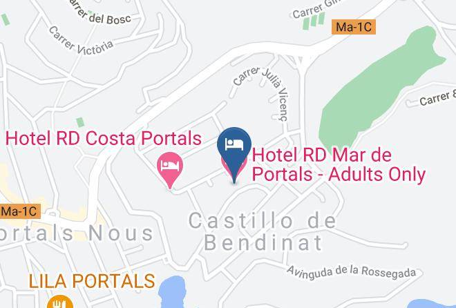 Baleares - Hotel Rd Mar De Portals Adults Only Maps