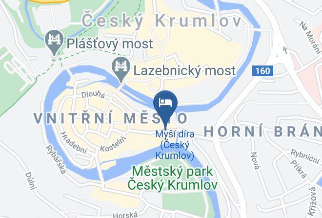 Cesky Krumlov - Hotel Ruze Maps