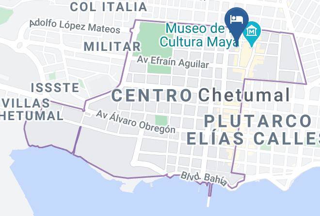 Othon P Blanco - Hotel Real Azteca Maps
