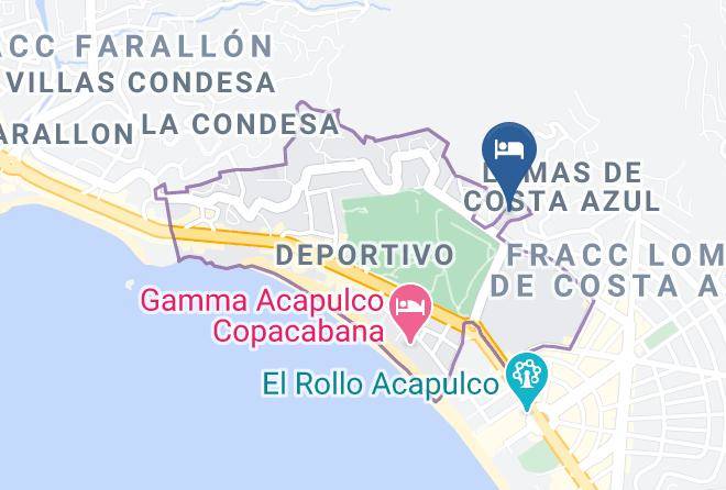 Acapulco De Juarez - Hotel Real Bananas Maps