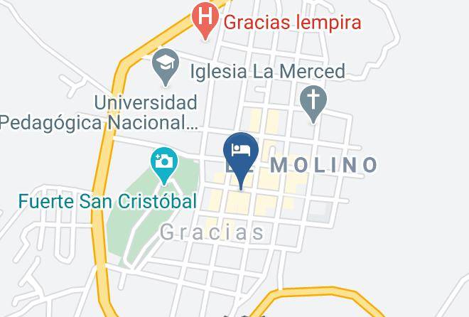 Gracias - Hotel Real Camino Lenca Maps