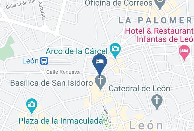 Leon - Hotel Real Colegiata San Isidoro Maps