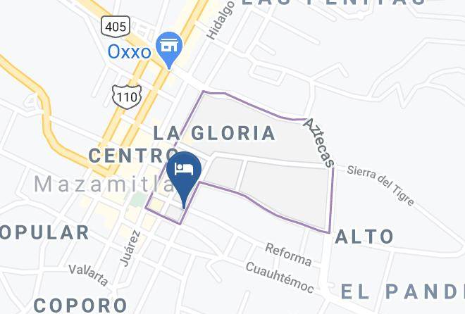 Mazamitla - Hotel Real De La Sierra Maps