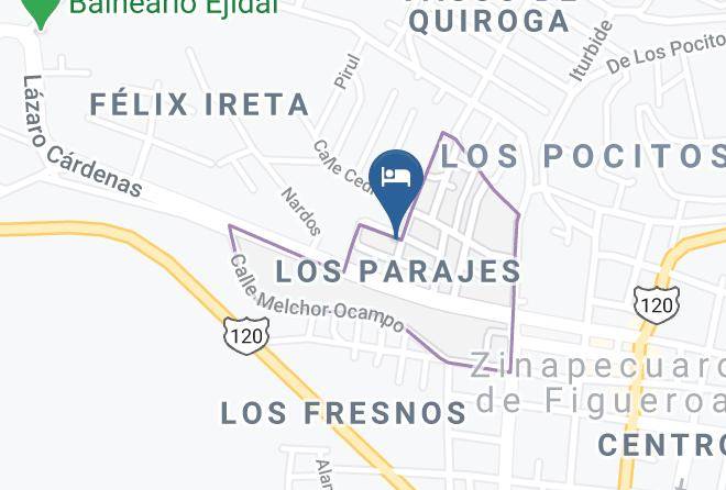 Zinapecuaro - Hotel Real De Mendoza Maps