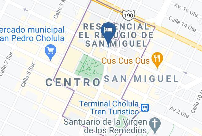 San Pedro Cholula - Hotel Real De Naturales Maps