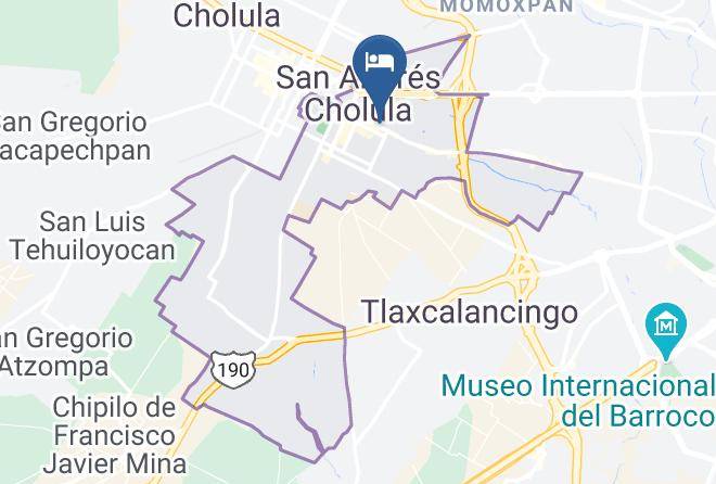 San Andres Cholula - Hotel Real Del Aguila Maps