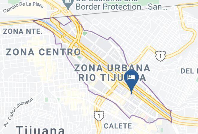 Hotel Real Del Rio Restaurant La Miel Map