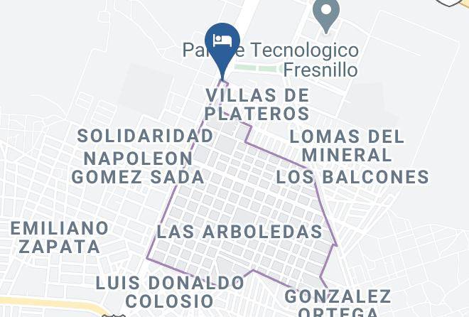 Fresnillo - Hotel Real Del Roble Maps