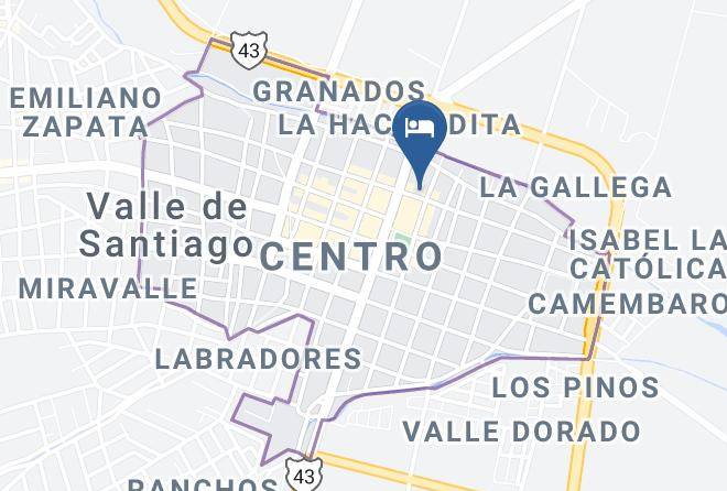 Valle De Santiago - Hotel Real Del Valle Maps