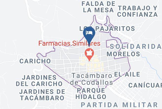 Tacambaro - Hotel Real Hidalgo Maps