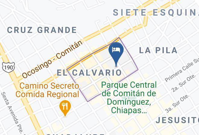 Comitan De Dominguez - Hotel Real Junchavin Maps