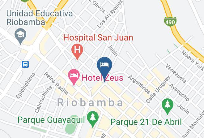 Riobamba - Hotel Real Madrid Maps