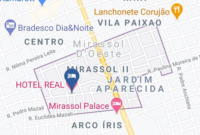 Mirassol D Oeste - Hotel Real Maps
