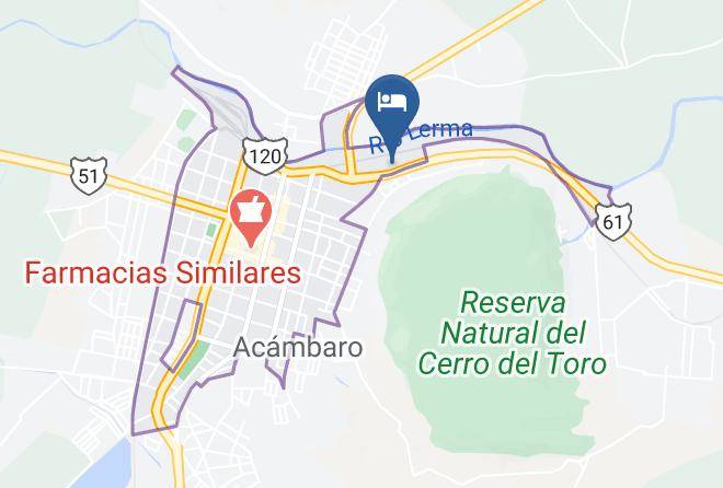 Acambaro - Hotel Real Mision Maps