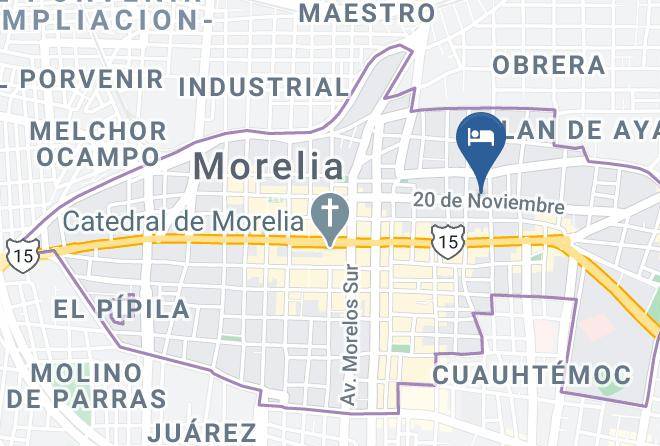 Morelia - Hotel Real San Juan Maps