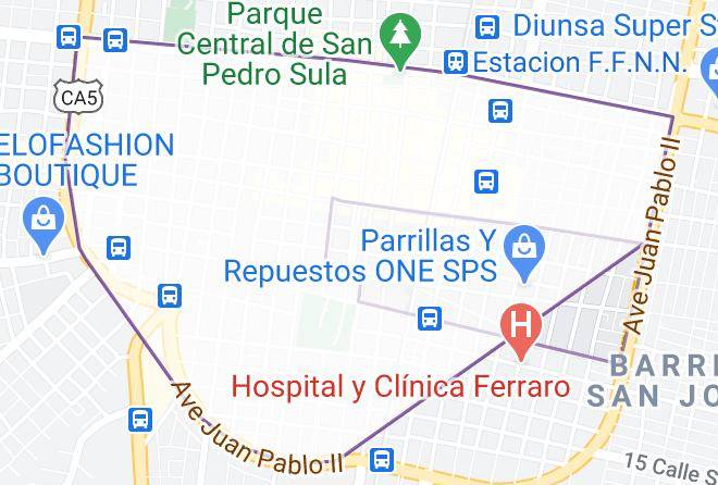 San Pedro Sula - Hotel Real Maps