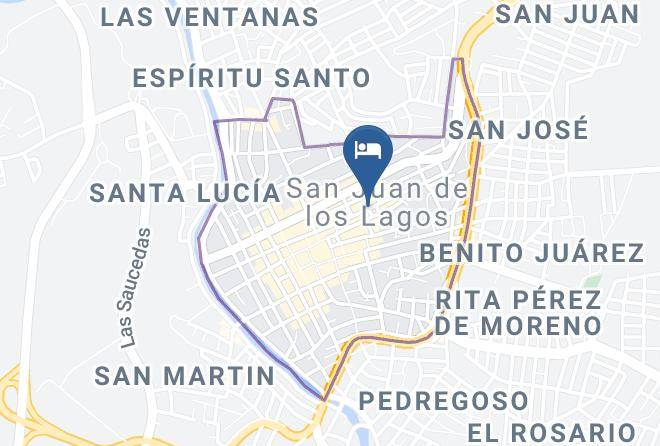 San Juan De Los Lagos - Hotel Real Santa Fe Maps