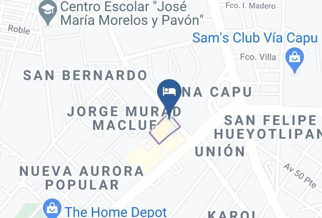 Puebla Puebla - Hotel Real Santander Maps