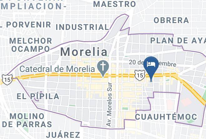 Morelia - Hotel Real Valladolid Maps