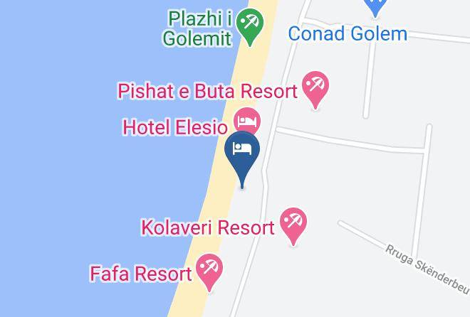 Kavaje - Hotel Rean Maps