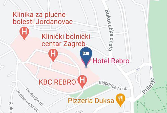 Zagreb - Hotel Rebro Maps
