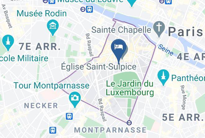 Paris - Hotel Recamier Maps