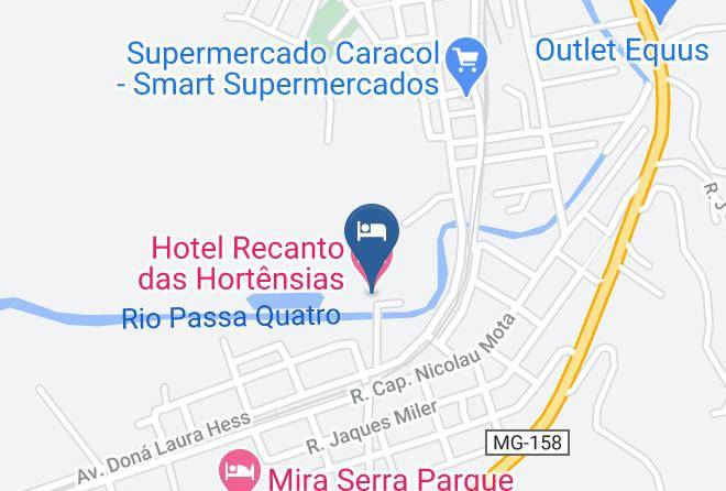 Passa Quatro - Hotel Recanto Das Hortensias Maps