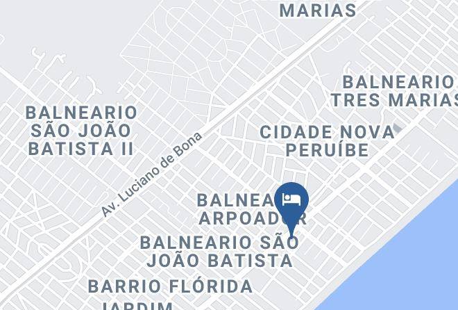 Peruibe - Hotel Recanto Pegasus Maps