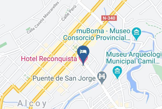 Alicante - Hotel Reconquista Maps