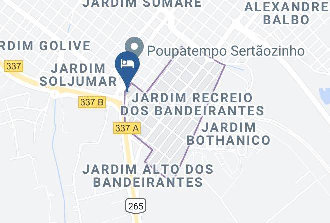 Sertaozinho - Hotel Recreio Dos Bandeirantes Maps