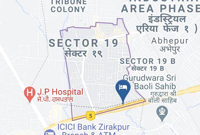 Zirakpur - Hotel Red Wood Maps