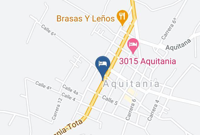 Hotel Refugio Del Lago Map - Boyaca - Aquitania