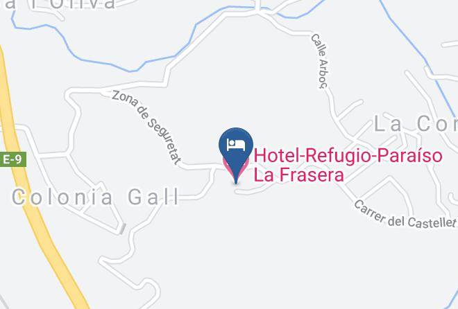 Barcelona - Hotel Refugio Paraiso La Frasera Maps