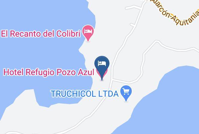 Hotel Refugio Pozo Azul Map - Boyaca - Aquitania