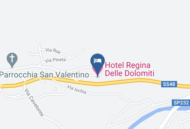 Hotel Regina Delle Dolomiti Map