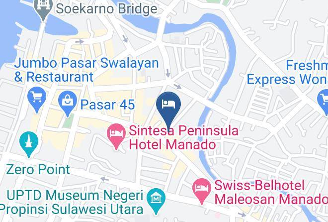 Hotel Regina Manado Map
