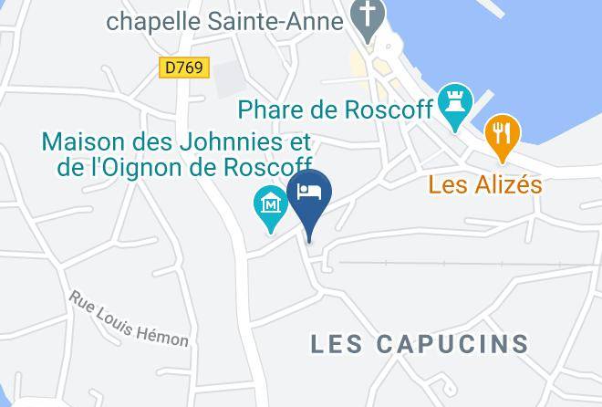 Finistere - Hotel Regina Roscoff Maps
