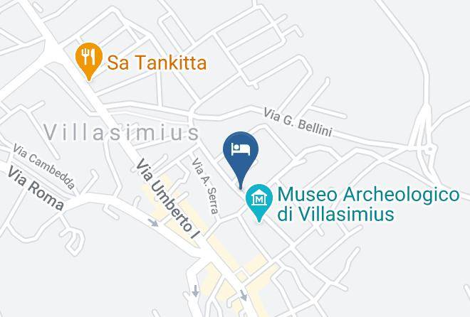 Province Of South Sardinia - Hotel Regina Simius Maps