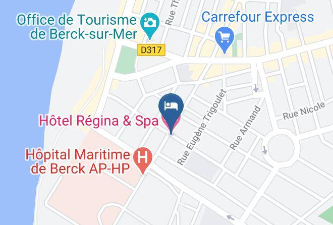 Pas De Calais - Hotel Regina & Spa Maps
