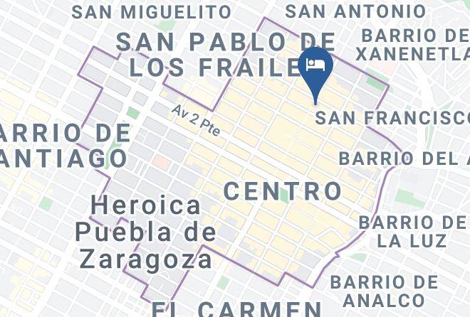 Heroica Puebla De Zaragoza Puebla - Hotel Regio Maps