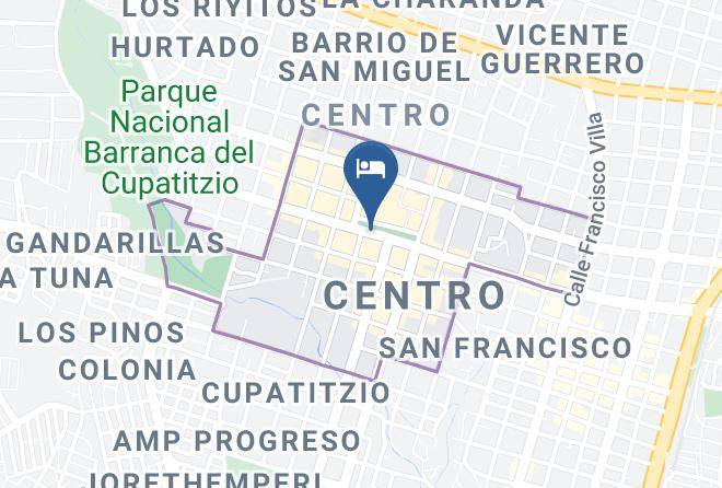 Uruapan - Hotel Regis Maps