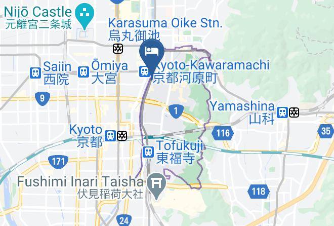Kyoto City Higashiyama Ward - Hotel Rei Maps